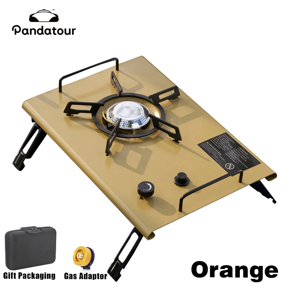 Pandatour Outdoor IGT Camping Stove Durable Copper Head Easy Equiped One-Touch One lick Ignite Table Stove Tourism Cooker Stove