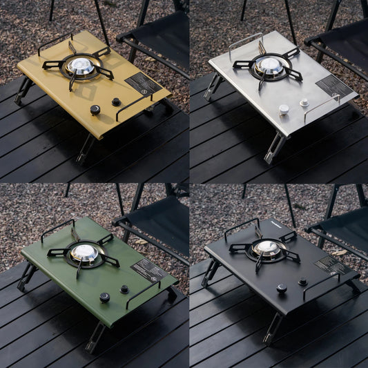 Pandatour Outdoor IGT Camping Stove Durable Copper Head Easy Equiped One-Touch One lick Ignite Table Stove Tourism Cooker Stove