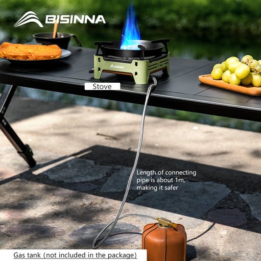 BISINNA Camping Gas Stove Portable Cassette Furnace Outdoor Gas Burner Picnic Camp Supplies