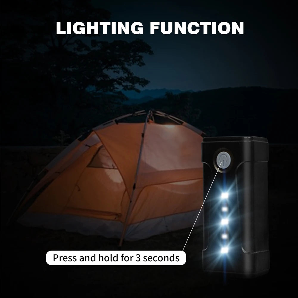 Portable Outdoor Camping Shower with 16L Silica Gel Water Bag Rechargeable Electric Pump For Hiking Climbing Swimming Bathing