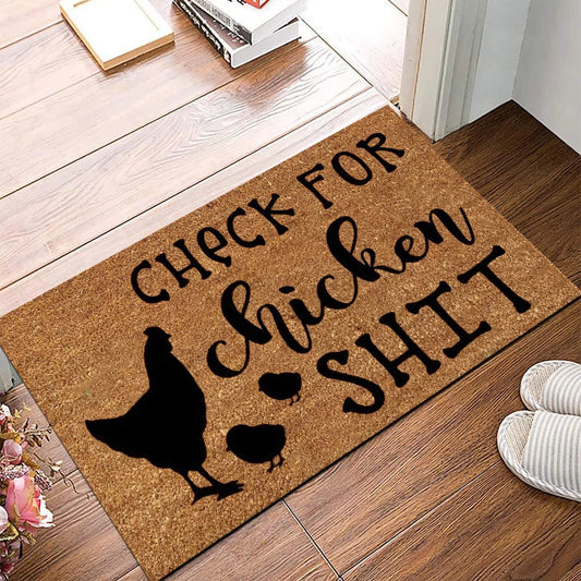 Cartoon Chicken Carpet Doormat Living Room Bedroom Non Slip Farm Mat Rugs Slip for Front Door Outdoor Entr Mats 40x60cm