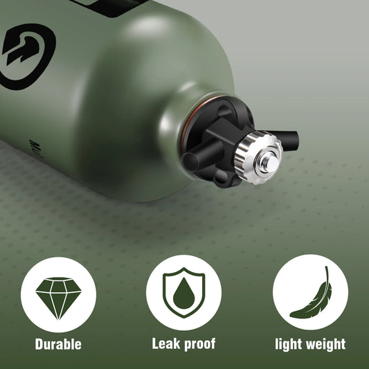 CAMPEAK liquid Fuel Bottle 0.5L/1L Water Bucket for Outdoor Camping with Safety Valve