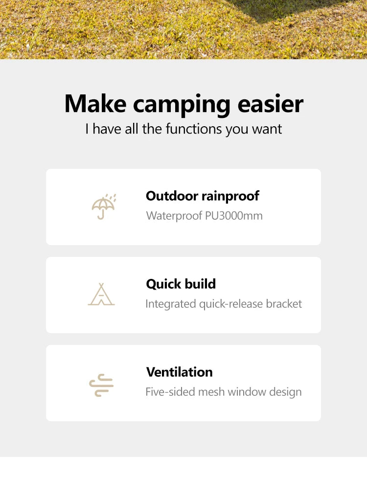 Sonuto-Fully Automatic Outdoor Camping Tent Quick Opening Two Halls Ridge Tent Integrated Canopy Overnight Camping 3-8P