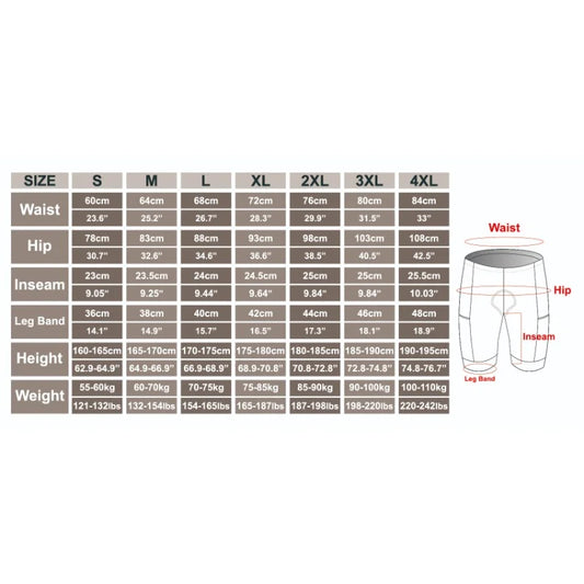 X-TIGER Men Cycling Shorts with Back Pocket Gel Padded Breathable MTB Bike Shorts Mountain Road Biking Riding Half Pants Tights