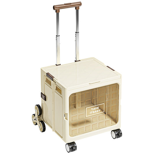 Camping Trolley Portable Storage Box Home Delivery Large Capacity Folding Food Buying Car Climbing Camping Car