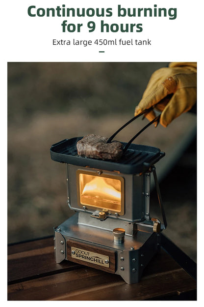 GOOUT SPINGHILL Observatory Fireplace Glazed Lamp Kerosene Stove Cooking Tea Stove Small Heating Stove Camping Equipment