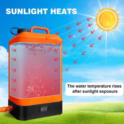 Portable Outdoor Camping Shower with 16L Silica Gel Water Bag Rechargeable Electric Pump For Hiking Climbing Swimming Bathing
