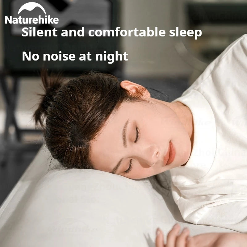 Naturehike Air Mattress Built-in Pump with Pillow Inflatable Thicken Bed Camping Outdoor Luxury 1-3 Person PVC Sleeping Pad 25CM