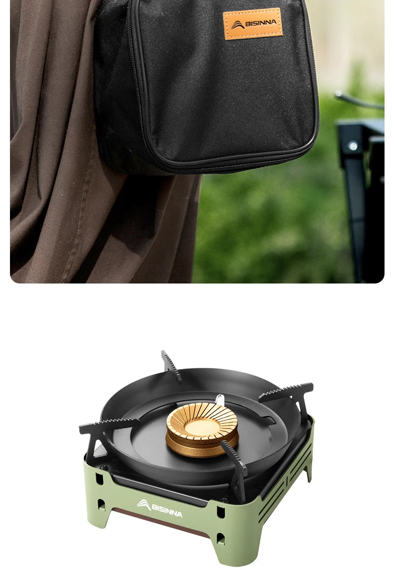 BISINNA Camping Gas Stove Portable Cassette Furnace Outdoor Gas Burner Picnic Camp Supplies