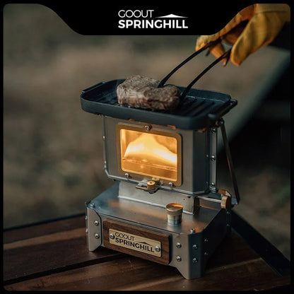 GOOUT SPINGHILL Observatory Fireplace Glazed Lamp Kerosene Stove Cooking Tea Stove Small Heating Stove Camping Equipment