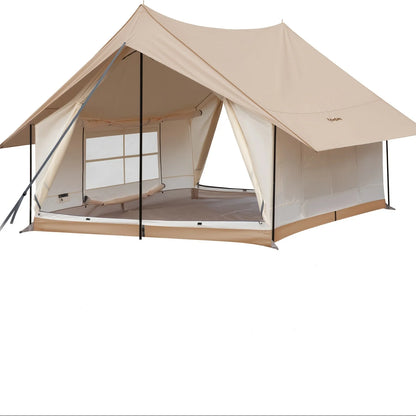 KingCamp Camping Tent, Canopy And Mesh Tent Function 2-in-1 Double Storey House Tent Glamping Tent With Huge Interior Space