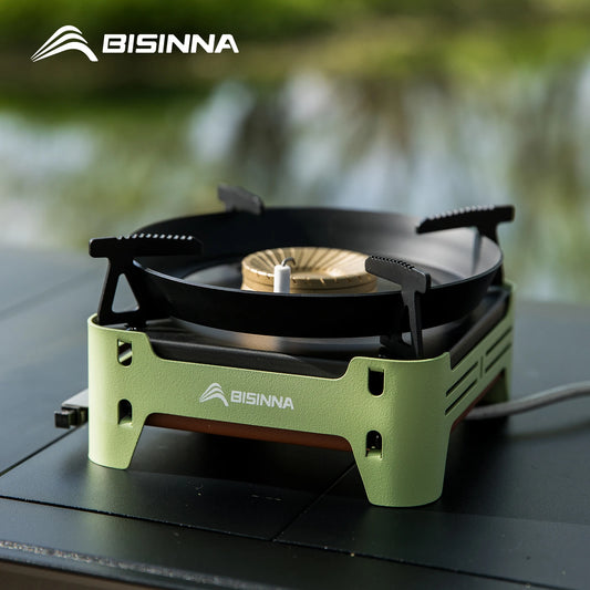 BISINNA Camping Gas Stove Portable Cassette Furnace Outdoor Gas Burner Picnic Camp Supplies