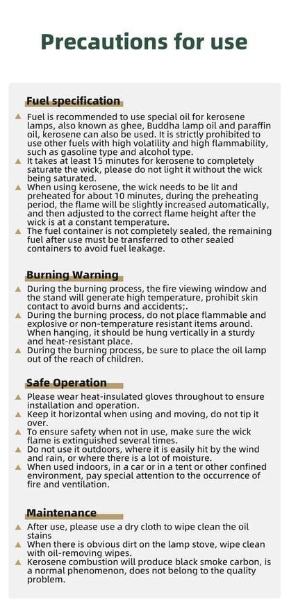 GOOUT SPINGHILL Observatory Fireplace Glazed Lamp Kerosene Stove Cooking Tea Stove Small Heating Stove Camping Equipment