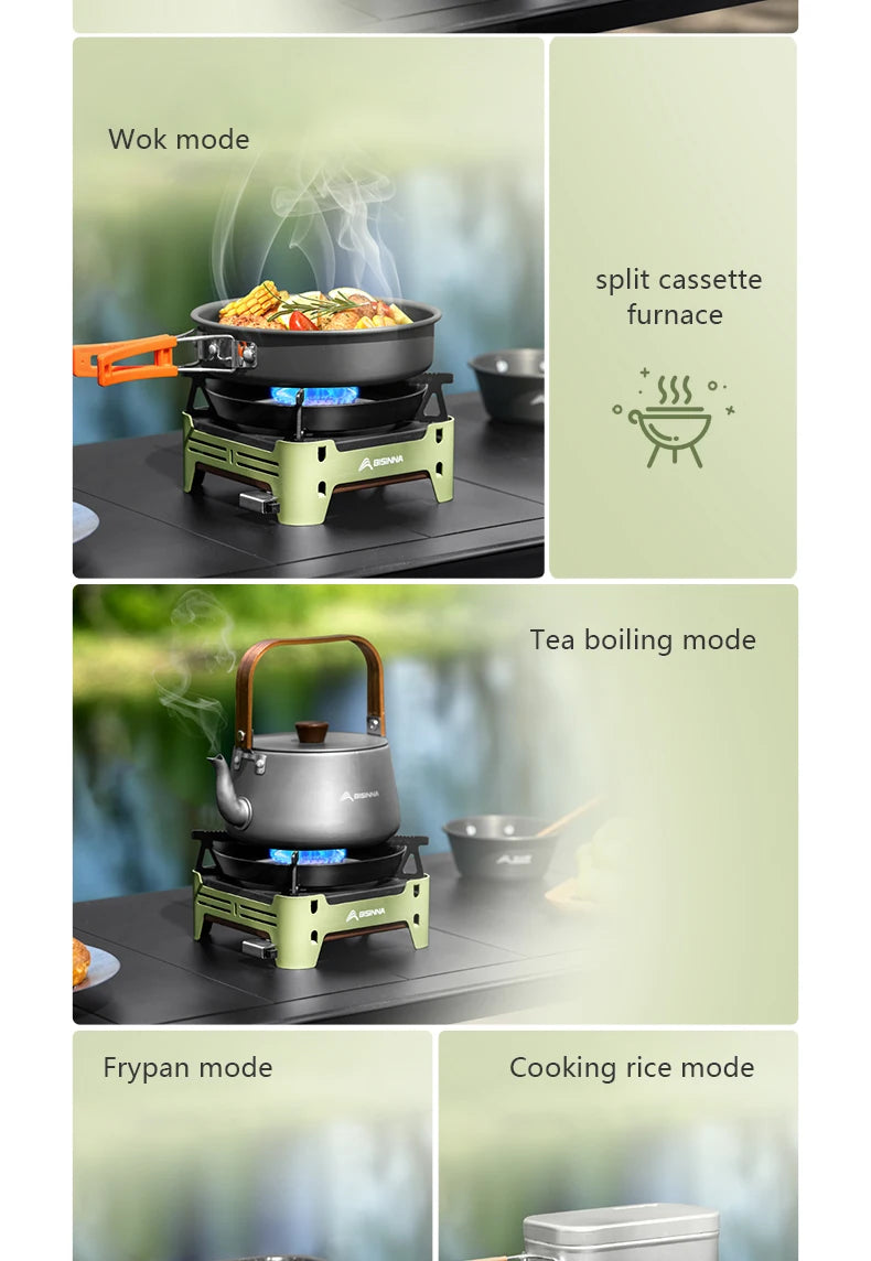 BISINNA Camping Gas Stove Portable Cassette Furnace Outdoor Gas Burner Picnic Camp Supplies