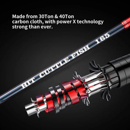 Squid Casting Fishing Rod Bait 20-80g/40-120g ML/M Tips Ultralight Carbon Fiber Octopus Jigging Fishing Rod For Beginner