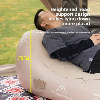 MOUNTAINHIKER Upgraded Inflatable Air Sofa Bed Outdoor Air Mattress Lazy Camping Automatic Inflatable Sleeping Mat 180x75x58CM