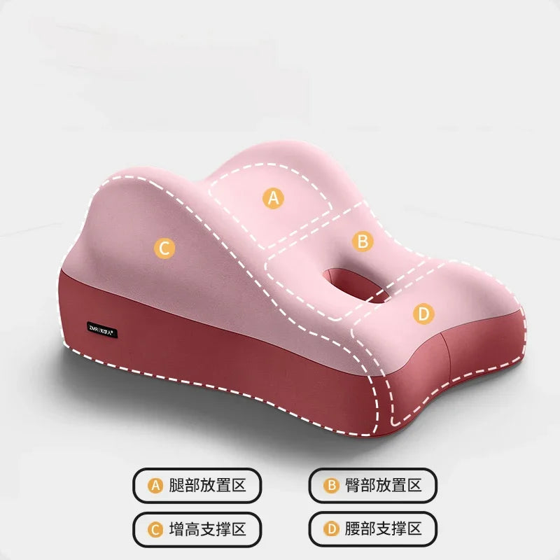 Butt Cushion For Couples Pregnanly Pillow Support Waist Pillow Lumbar Orthopedic Pillow Adults Sitting Lying Bed Waist Cushion