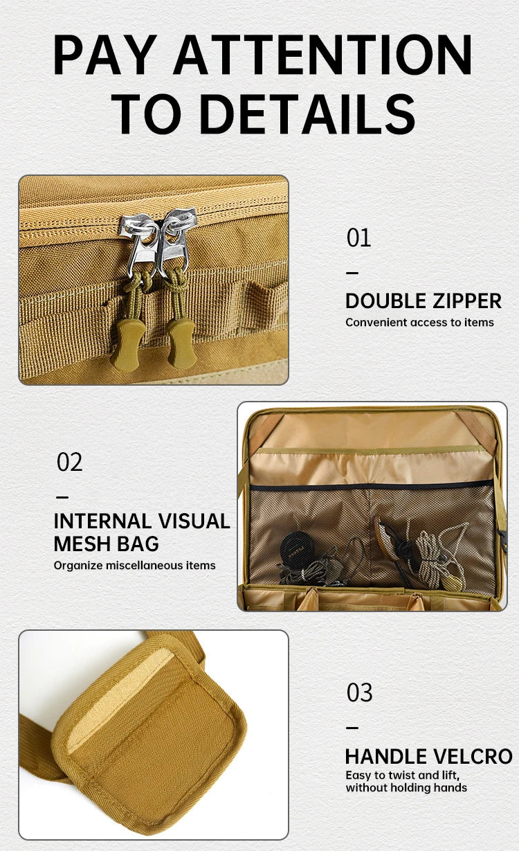 30 45 60L Outdoor Storage Bag Large Capacity Camping Equipment Multi-purpose Gas Tank Anti-collision Kit Cookware Picnic Bag