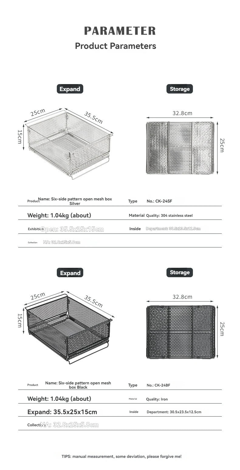 CAMPINGMOON CK-24SF Outdoor IGT Table Unit Combination Multi functional Water Filter Basket Stainless Steel Camping Storage Cage