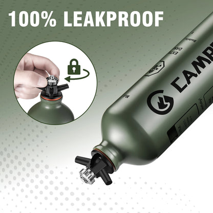 CAMPEAK liquid Fuel Bottle 0.5L/1L Water Bucket for Outdoor Camping with Safety Valve
