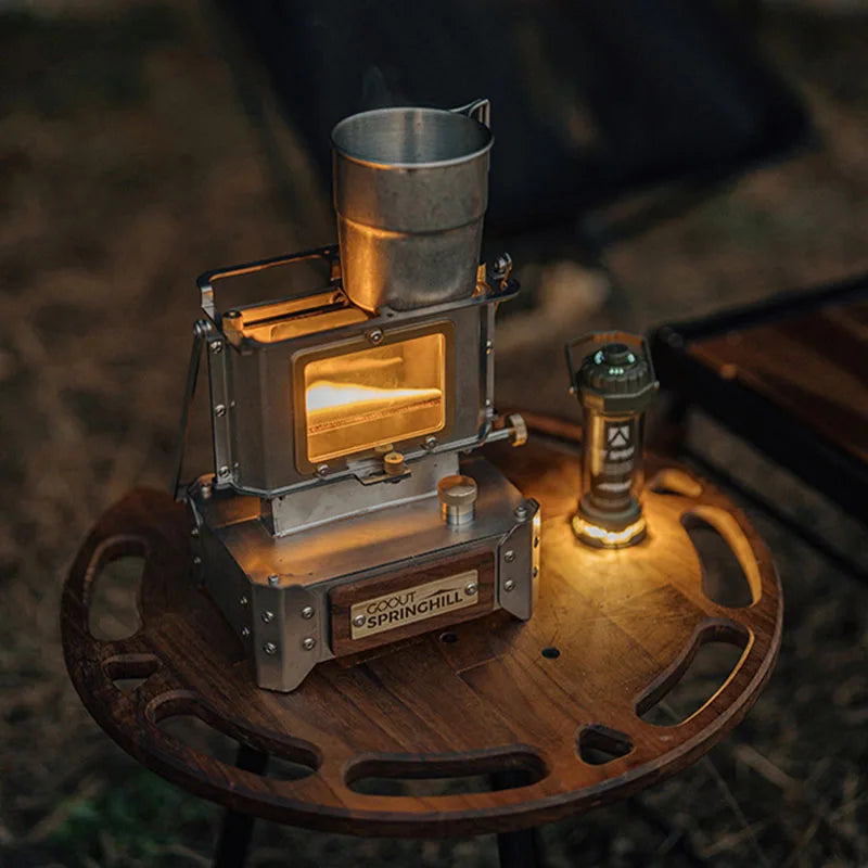 GOOUT SPINGHILL Observatory Fireplace Glazed Lamp Kerosene Stove Cooking Tea Stove Small Heating Stove Camping Equipment
