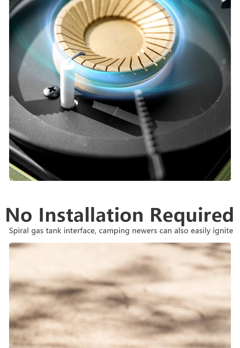 BISINNA Camping Gas Stove Portable Cassette Furnace Outdoor Gas Burner Picnic Camp Supplies
