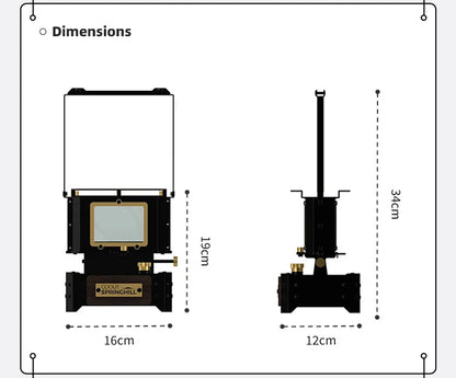 GOOUT SPINGHILL Observatory Fireplace Glazed Lamp Kerosene Stove Cooking Tea Stove Small Heating Stove Camping Equipment