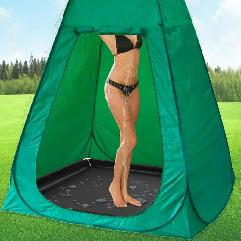 Camping Shower Pan Foldable Shower Basin Floor Base Standing Bath Floor Drainage Bowl For Outdoor Tent RV Road Trip Sun Shade