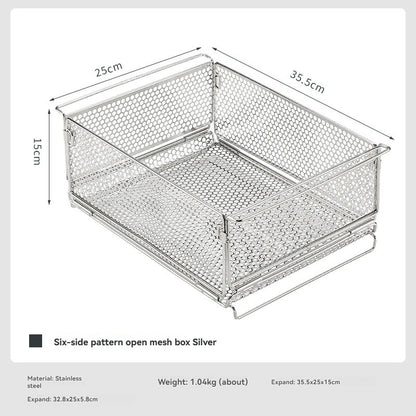 CAMPINGMOON CK-24SF Outdoor IGT Table Unit Combination Multi functional Water Filter Basket Stainless Steel Camping Storage Cage