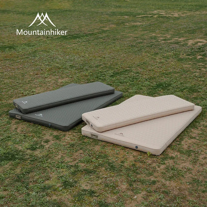 MOUNTAINHIKER 10cm Compact Folding Camping Sleeping Bed Pad Single Double Person Self-inflating Mattress Thick Air Mat Floor