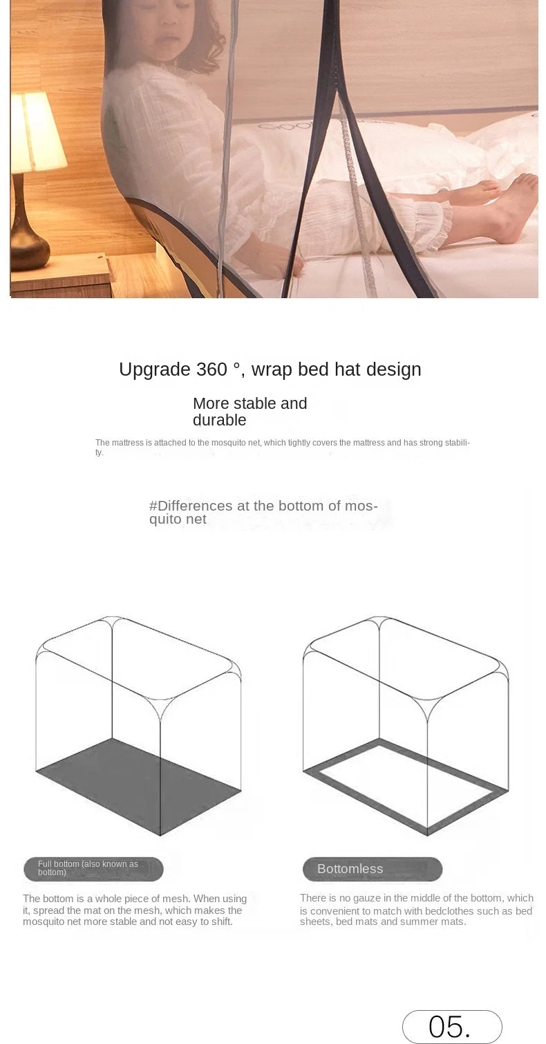 New Mosquito Net, No Installation Required, No Bracket, Integrated Summer Mosquito Net, Room Decoration, Room Decoration, Cheap