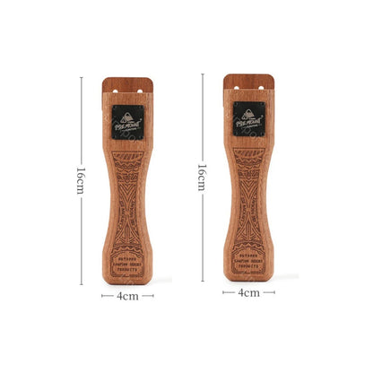 Outdoor Grill Pan Handle Anti-scalding Solid Wood Handle Bayonet Adjustable Heat Resistant Insulated Grip Outdoor Camping Tool