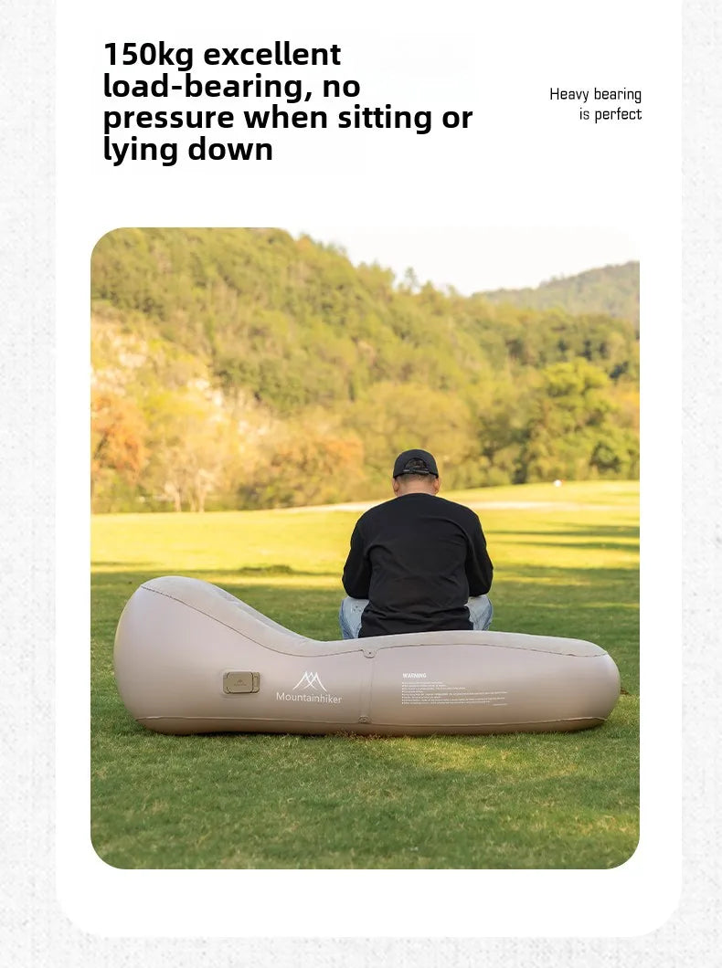 MOUNTAINHIKER Upgraded Inflatable Air Sofa Bed Outdoor Air Mattress Lazy Camping Automatic Inflatable Sleeping Mat 180x75x58CM