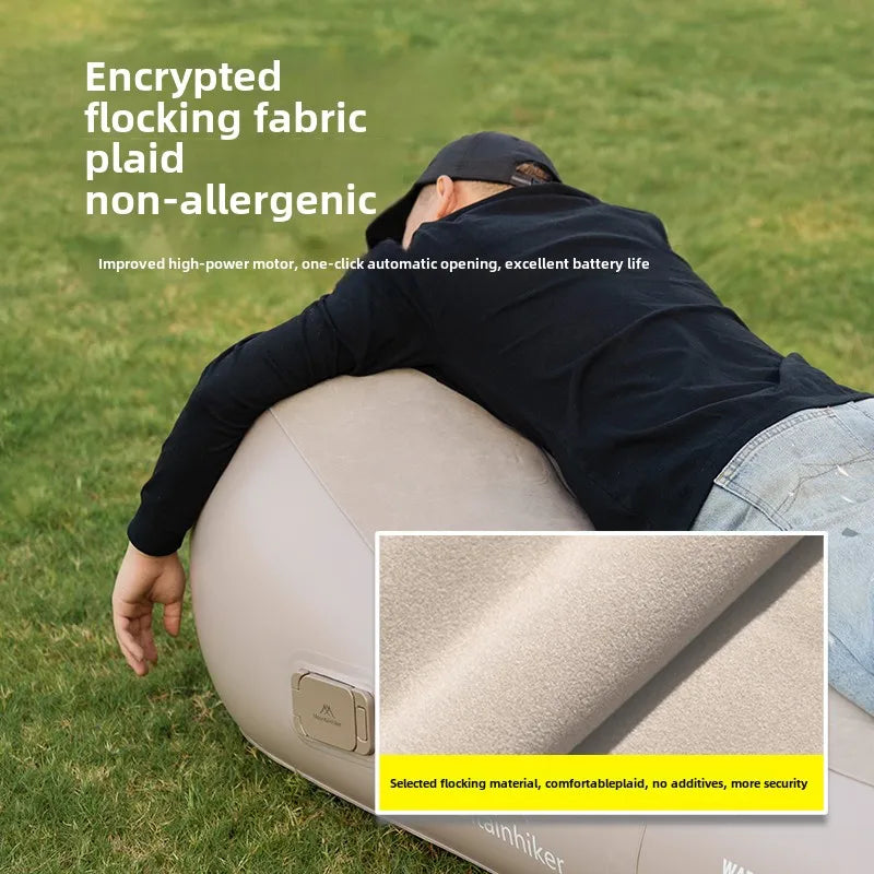 MOUNTAINHIKER Upgraded Inflatable Air Sofa Bed Outdoor Air Mattress Lazy Camping Automatic Inflatable Sleeping Mat 180x75x58CM