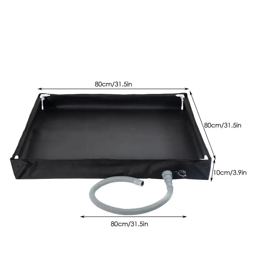 Camping Shower Pan Foldable Shower Basin Floor Base Standing Bath Floor Drainage Bowl For Outdoor Tent RV Road Trip Sun Shade