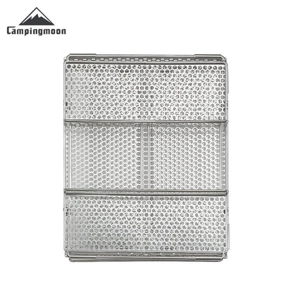 CAMPINGMOON CK-24SF Outdoor IGT Table Unit Combination Multi functional Water Filter Basket Stainless Steel Camping Storage Cage