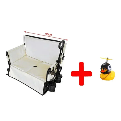 NEW Hot SalesFolding Wagon Folding Sofa With Brakes Multiple Use Oxford Cloth Heavy Duty Camping Cart Multiple Pockets