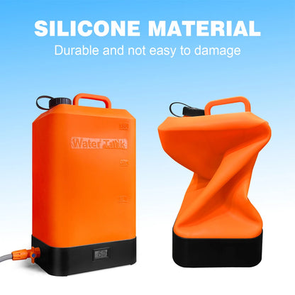 Portable Outdoor Camping Shower with 16L Silica Gel Water Bag Rechargeable Electric Pump For Hiking Climbing Swimming Bathing