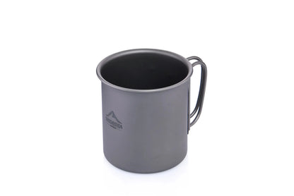 Widesea Camping Mug Titanium Cup Tourist Tableware Picnic Utensils Outdoor Kitchen Equipment Travel Cooking Set Cookware Hiking