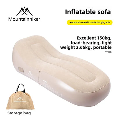 MOUNTAINHIKER Upgraded Inflatable Air Sofa Bed Outdoor Air Mattress Lazy Camping Automatic Inflatable Sleeping Mat 180x75x58CM