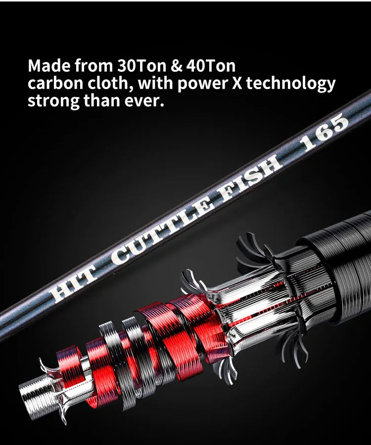 Squid Casting Fishing Rod Bait 20-80g/40-120g ML/M Tips Ultralight Carbon Fiber Octopus Jigging Fishing Rod For Beginner