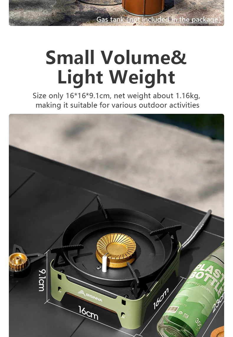 BISINNA Camping Gas Stove Portable Cassette Furnace Outdoor Gas Burner Picnic Camp Supplies