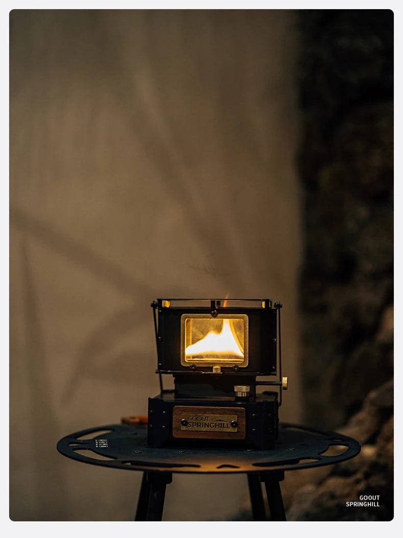 GOOUT SPINGHILL Observatory Fireplace Glazed Lamp Kerosene Stove Cooking Tea Stove Small Heating Stove Camping Equipment