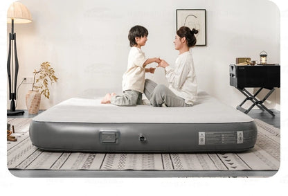 Naturehike Air Mattress Built-in Pump with Pillow Inflatable Thicken Bed Camping Outdoor Luxury 1-3 Person PVC Sleeping Pad 25CM