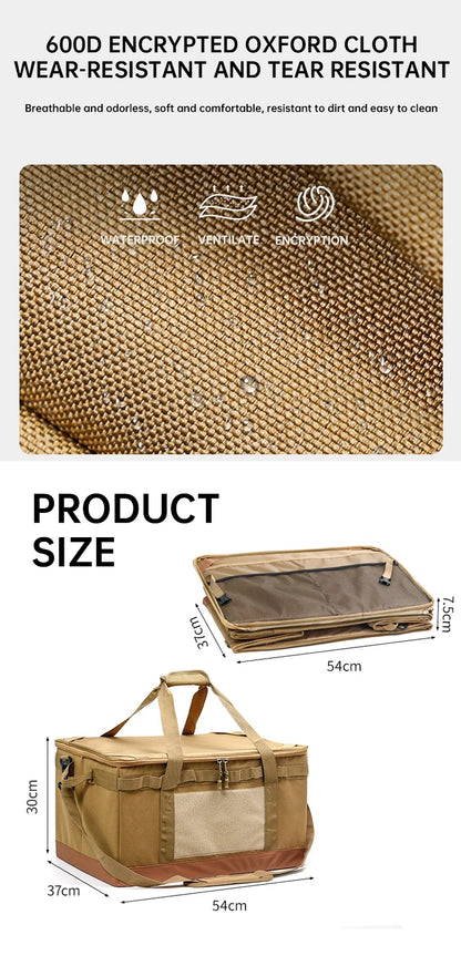 30 45 60L Outdoor Storage Bag Large Capacity Camping Equipment Multi-purpose Gas Tank Anti-collision Kit Cookware Picnic Bag