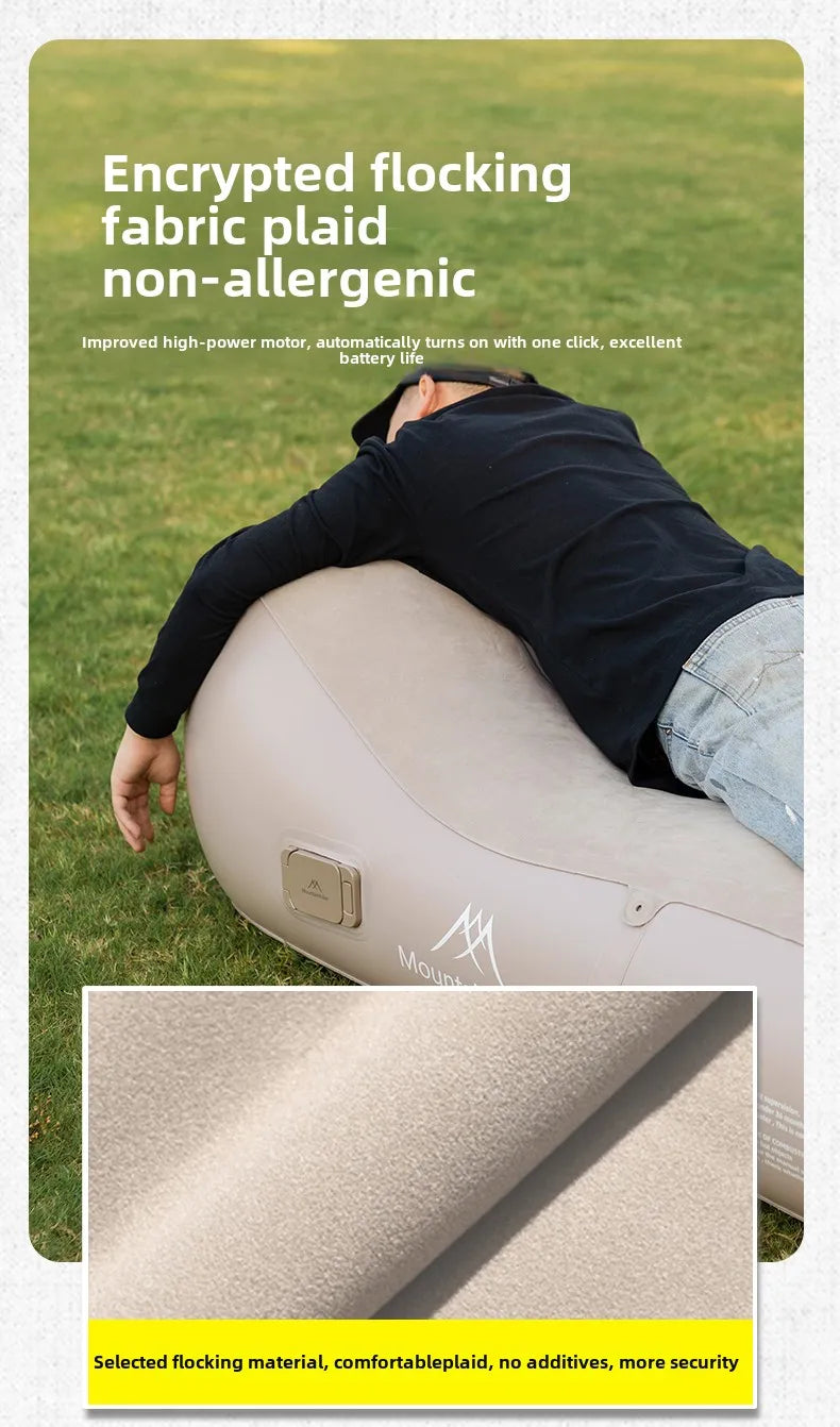 MOUNTAINHIKER Upgraded Inflatable Air Sofa Bed Outdoor Air Mattress Lazy Camping Automatic Inflatable Sleeping Mat 180x75x58CM