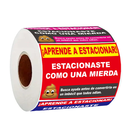 160 Pcs Funny Spanish Parking Warning Stickers , Humorous Car Reminder Labels , Self-Adhesive for Vehicles, Car Stickers