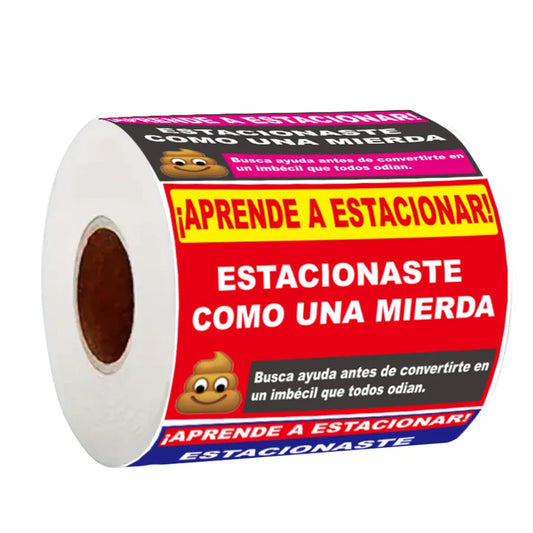 160 Pcs Funny Spanish Parking Warning Stickers , Humorous Car Reminder Labels , Self-Adhesive for Vehicles, Car Stickers