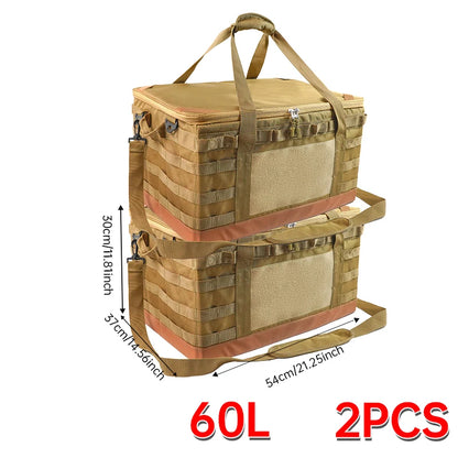 30 45 60L Outdoor Storage Bag Large Capacity Camping Equipment Multi-purpose Gas Tank Anti-collision Kit Cookware Picnic Bag