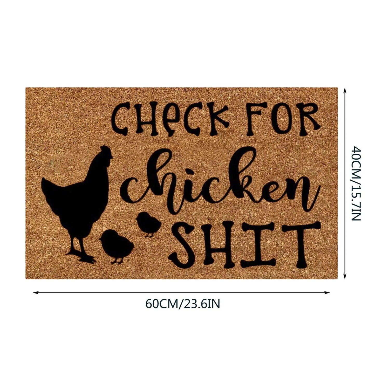 Cartoon Chicken Carpet Doormat Living Room Bedroom Non Slip Farm Mat Rugs Slip for Front Door Outdoor Entr Mats 40x60cm